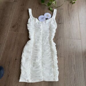 Chic Black Mini Dress with Lace Detail